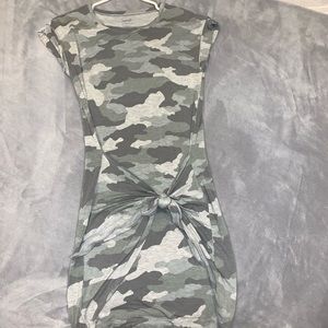 Aerie Body-Con Camouflage Print Dress